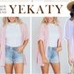 💜 LAST DAY PROMOTION - 50%OFF💜 2026 New Stylish Flowy Short Sleeve Cardigan
