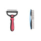 🔥Last Day 50% OFF🔥Professional Double-Sided Pet Grooming Rake ✨ Undercoat Deshedding Tool for Dogs & Cats 🐶🐱