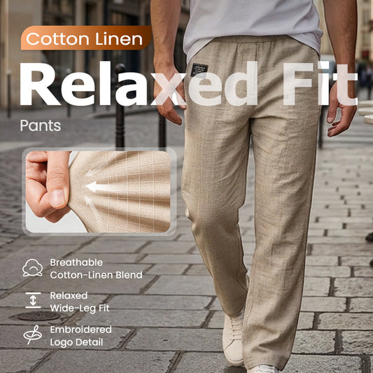 💜 LAST DAY PROMOTION - 50%OFF💜Spring/Summer Essential: Lightweight cotton-linen trousers for men – breathable, comfortable & stylish 👖✨
