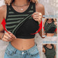 💜 LAST DAY PROMOTION - 50%OFF💜Ribbed Stretchy Tank Top with Shelf Bra