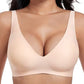 💜 LAST DAY PROMOTION - 50%OFF💜 💕Jelly Wireless Womens Comfortable Wireless Bras Push Up Bralettes Seamless Tshirts Bras Deep V Everyday Bras