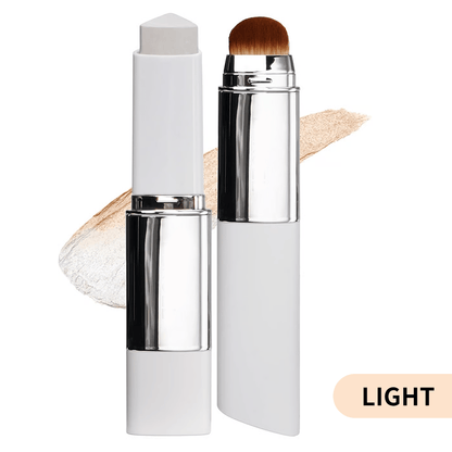 🔥LAST DAY SALE - BUY 1 GET 1 FREE!!🌸✨Cover Cream Stick V w/ Detachable Brush - Korean Skin Care Color-Changing Foundation Stick with Collagen Capsules (0.45 oz)