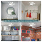 ⏳SUMMER SALE 60% OFF🔥40W LED Ceiling Fan Light – 20.5” Ultra-Quiet with Remote 🎯 | E27 + FREE B22 Adapter 🔌 | For Bedroom 😴, Kitchen 👩‍🍳 & Garage 🛠️ – UK Ready! 🇬🇧