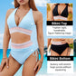 💜 LAST DAY PROMOTION - 50%OFF💜 💥50K+ SOLD!-👙High Waisted Tummy Control Color Block Bikini Sets