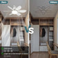 ⏳SUMMER SALE 60% OFF🔥40W LED Ceiling Fan Light – 20.5” Ultra-Quiet with Remote 🎯 | E27 + FREE B22 Adapter 🔌 | For Bedroom 😴, Kitchen 👩‍🍳 & Garage 🛠️ – UK Ready! 🇬🇧