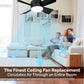 ⏳SUMMER SALE 60% OFF🔥40W LED Ceiling Fan Light – 20.5” Ultra-Quiet with Remote 🎯 | E27 + FREE B22 Adapter 🔌 | For Bedroom 😴, Kitchen 👩‍🍳 & Garage 🛠️ – UK Ready! 🇬🇧