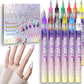 💜 LAST DAY PROMOTION - 50%OFF💜🎨12 Colors Nail Art Pens Set（0.5 mm fine tip）