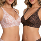 💜 LAST DAY PROMOTION - 50%OFF💜 💕Jelly Wireless Womens Comfortable Wireless Bras Push Up Bralettes Seamless Tshirts Bras Deep V Everyday Bras