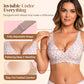 💜 LAST DAY PROMOTION - 50%OFF💜 💕Jelly Wireless Womens Comfortable Wireless Bras Push Up Bralettes Seamless Tshirts Bras Deep V Everyday Bras