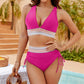 💜 LAST DAY PROMOTION - 50%OFF💜 💥50K+ SOLD!-👙High Waisted Tummy Control Color Block Bikini Sets