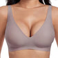 💜 LAST DAY PROMOTION - 50%OFF💜 💕Jelly Wireless Womens Comfortable Wireless Bras Push Up Bralettes Seamless Tshirts Bras Deep V Everyday Bras