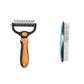 🔥Last Day 50% OFF🔥Professional Double-Sided Pet Grooming Rake ✨ Undercoat Deshedding Tool for Dogs & Cats 🐶🐱