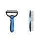 🔥Last Day 50% OFF🔥Professional Double-Sided Pet Grooming Rake ✨ Undercoat Deshedding Tool for Dogs & Cats 🐶🐱