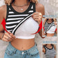💜 LAST DAY PROMOTION - 50%OFF💜Ribbed Stretchy Tank Top with Shelf Bra