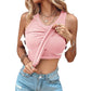 💜 LAST DAY PROMOTION - 50%OFF💜Ribbed Stretchy Tank Top with Shelf Bra