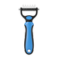 🔥Last Day 50% OFF🔥Professional Double-Sided Pet Grooming Rake ✨ Undercoat Deshedding Tool for Dogs & Cats 🐶🐱