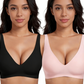 💜 LAST DAY PROMOTION - 50%OFF💜 💕Jelly Wireless Womens Comfortable Wireless Bras Push Up Bralettes Seamless Tshirts Bras Deep V Everyday Bras