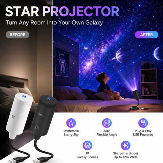 ✨ Starry sky projector ready to use immediately 🥳 Over 50,000 satisfied users