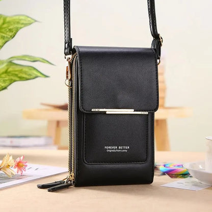 💜 LAST DAY PROMOTION - 50%OFF💜👜📱 Simple and elegant women's touchscreen crossbody phone wallet