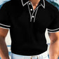 💜 LAST DAY PROMOTION - 50%OFF💜🤍Summer Casual Short Sleeve Polo Shirt – Premium Knit, Contrast Tipping, Breathable🏌️