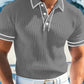 💜 LAST DAY PROMOTION - 50%OFF💜🤍Summer Casual Short Sleeve Polo Shirt – Premium Knit, Contrast Tipping, Breathable🏌️
