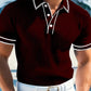 💜 LAST DAY PROMOTION - 50%OFF💜🤍Summer Casual Short Sleeve Polo Shirt – Premium Knit, Contrast Tipping, Breathable🏌️