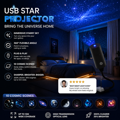 ✨ Starry sky projector ready to use immediately 🥳 Over 50,000 satisfied users