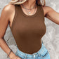 💜 LAST DAY PROMOTION - 50%OFF💜Ribbed Stretchy Tank Top with Shelf Bra