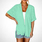 💜 LAST DAY PROMOTION - 50%OFF💜 2026 New Stylish Flowy Short Sleeve Cardigan