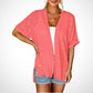 💜 LAST DAY PROMOTION - 50%OFF💜 2026 New Stylish Flowy Short Sleeve Cardigan