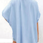 🔥2026 Summer Hot Sale 50% OFF💥Women's Tops Casual V Neck Button Down Shirts Solid Short Sleeve Blouses