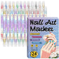 💜 LAST DAY PROMOTION - 50%OFF💜✨Dual-Tip Nail Art Marker Pen Set