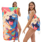 🏖️Summer Hot Sale ⚡50K+ SOLD!🌞🌊2-in-1 Printed Beach Towel Backpack