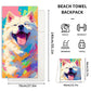 🏖️Summer Hot Sale ⚡50K+ SOLD!🌞🌊2-in-1 Printed Beach Towel Backpack