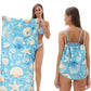 🏖️Summer Hot Sale ⚡50K+ SOLD!🌞🌊2-in-1 Printed Beach Towel Backpack