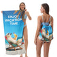 🏖️Summer Hot Sale ⚡50K+ SOLD!🌞🌊2-in-1 Printed Beach Towel Backpack