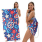 🏖️Summer Hot Sale ⚡50K+ SOLD!🌞🌊2-in-1 Printed Beach Towel Backpack