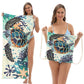 🏖️Summer Hot Sale ⚡50K+ SOLD!🌞🌊2-in-1 Printed Beach Towel Backpack