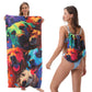 🏖️Summer Hot Sale ⚡50K+ SOLD!🌞🌊2-in-1 Printed Beach Towel Backpack