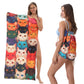 🏖️Summer Hot Sale ⚡50K+ SOLD!🌞🌊2-in-1 Printed Beach Towel Backpack