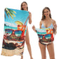 🏖️Summer Hot Sale ⚡50K+ SOLD!🌞🌊2-in-1 Printed Beach Towel Backpack