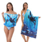 🏖️Summer Hot Sale ⚡50K+ SOLD!🌞🌊2-in-1 Printed Beach Towel Backpack
