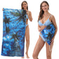 🏖️Summer Hot Sale ⚡50K+ SOLD!🌞🌊2-in-1 Printed Beach Towel Backpack