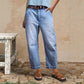 Women's High-Waisted Cropped Jeans