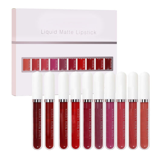 💜 LAST DAY PROMOTION - 50%OFF💜10Pcs Matte Waterproof  Long Lasting Lip Gloss