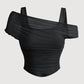 💜 LAST DAY PROMOTION - 50%OFF💜Women's Asymmetrical Ruched Mesh Top