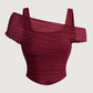 💜 LAST DAY PROMOTION - 50%OFF💜Women's Asymmetrical Ruched Mesh Top