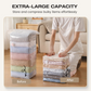 💜LAST DAY - BUY 1 GET 1 FREE💜🏆🇬🇧 UK’s #1 Best💯No‑Pump Vacuum Storage Bags – Press & seal, no pump needed. Saves 80% space, keeps clothes dry & dust‑free. Perfect for bulky bedding & off‑season gear. 🛏️🗄️