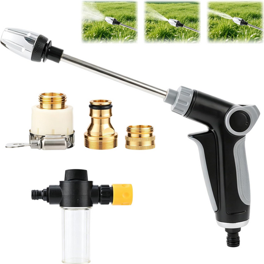 💜 LAST DAY PROMOTION - 50%OFF💜Multi-Function High-Pressure Hose Nozzle Sprayer