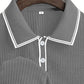💜 LAST DAY PROMOTION - 50%OFF💜🤍Summer Casual Short Sleeve Polo Shirt – Premium Knit, Contrast Tipping, Breathable🏌️